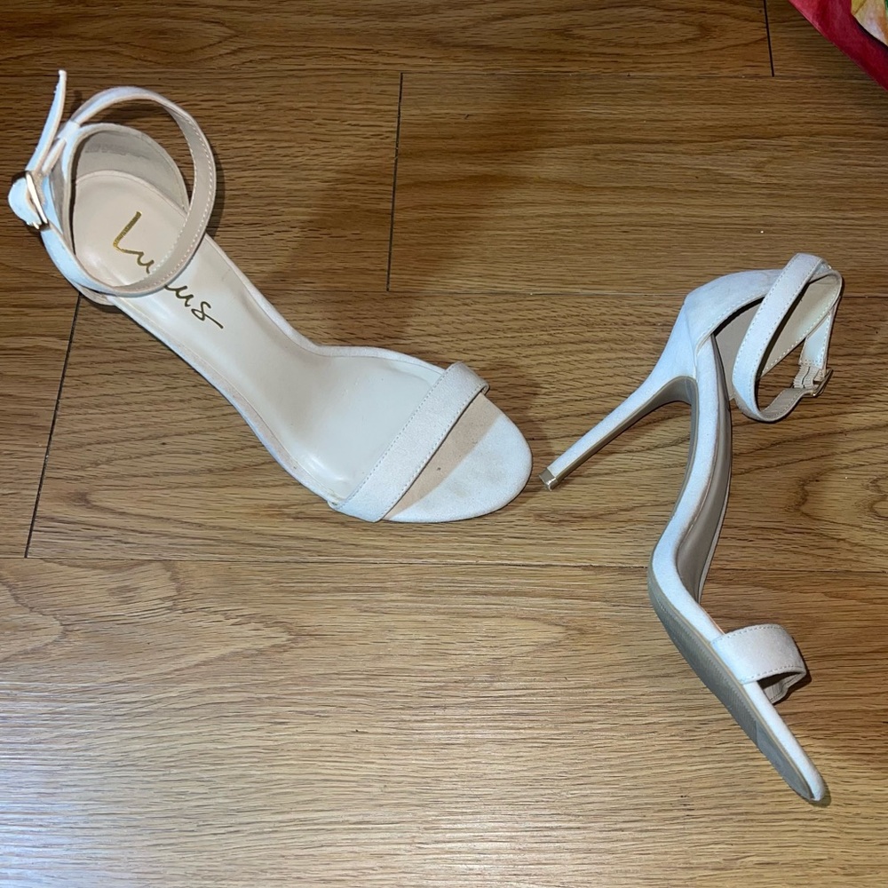 LULU’S Toe Strap Stiletto Heels